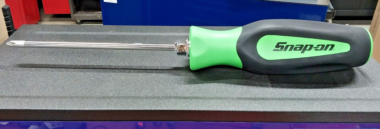 New Snap On Wall Hanging Green Phillips Screwdriver PHIL50WL-G