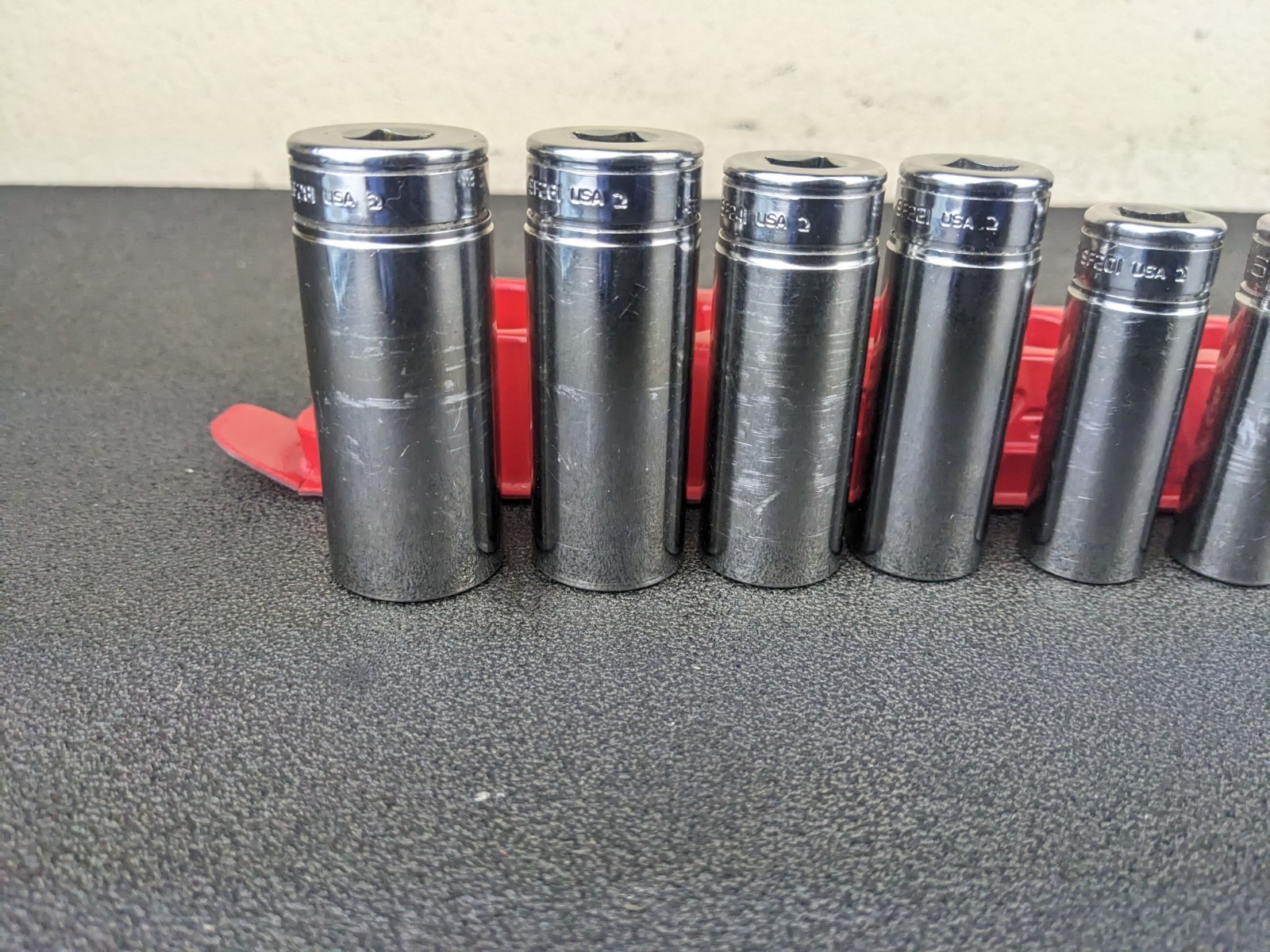 #bm187 Snap-on Tools USA 3/8″ Drive SAE 12 Point Deep Chrome Socket Set 211SFY