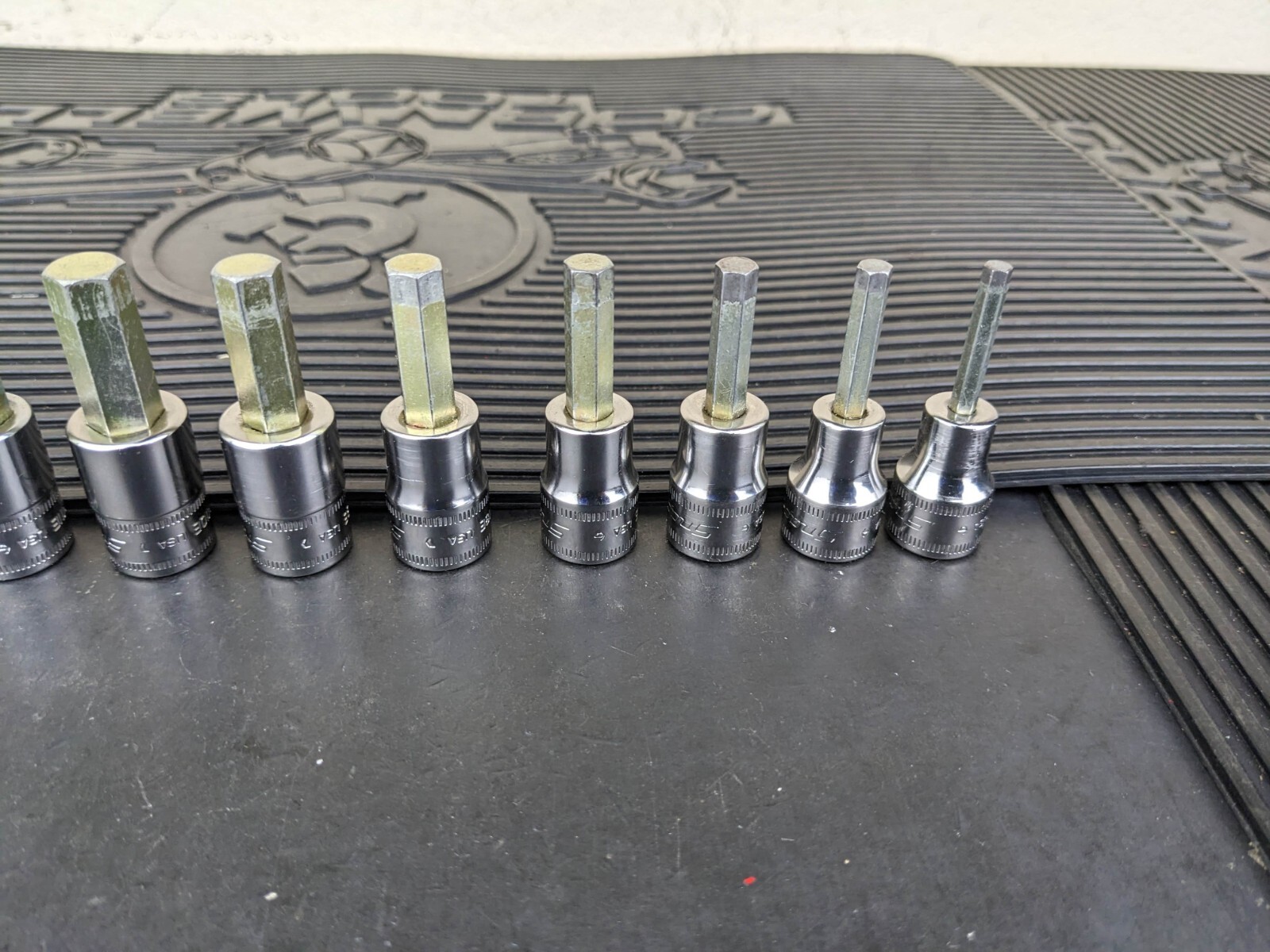 #be219 Snap-On 11pc Metric Hex Allen Socket Set 3/8″ Drive 4mm to 14mm 211EFAMY