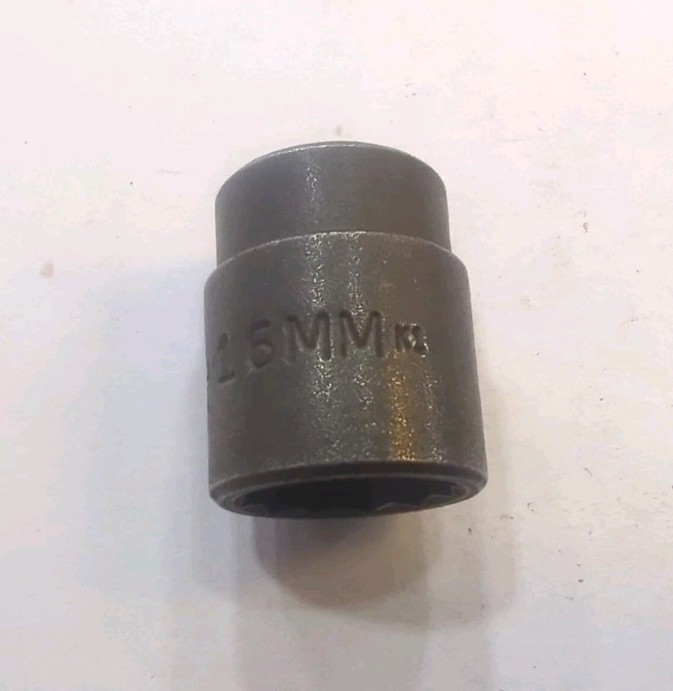 Nice Mac Tools XP2 16mm Metric Shallow Impact Socket 3/8″ Drive 12 Point USA