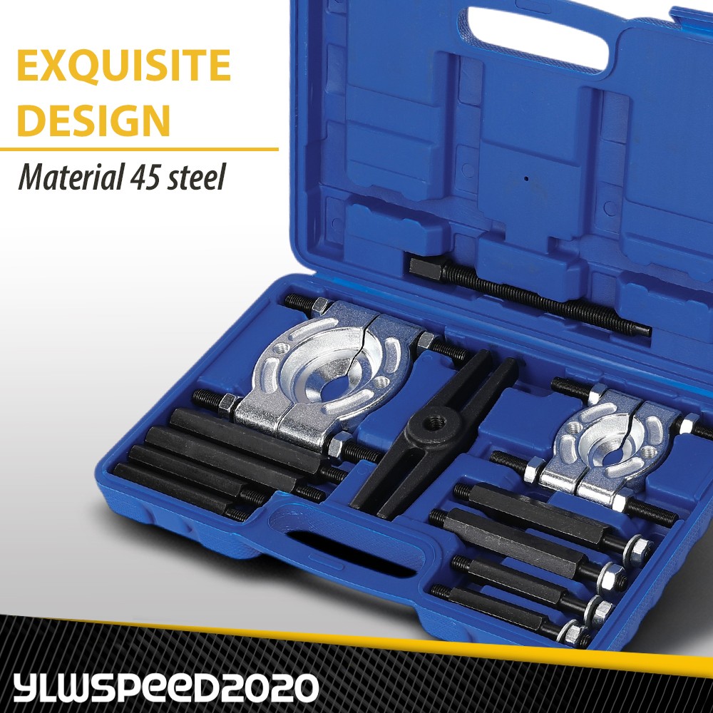 12PCS Bearing Separator Set 5-Ton Fly Wheel Separator W/ Gear Hub Puller Tool