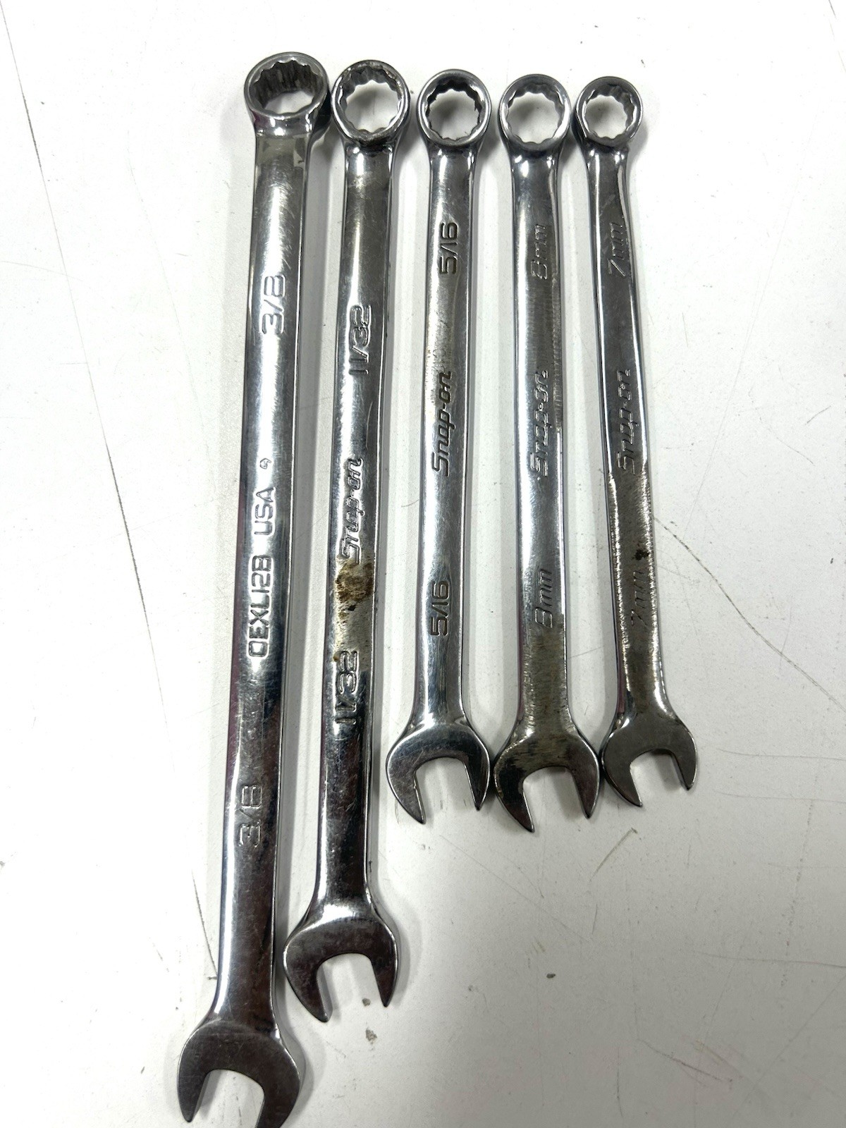 Snap-on & OEM USA Com Wre Lot 5 Pc SAE & Metric 7mm 8mm 5/16 11/32 3/8 A-8605