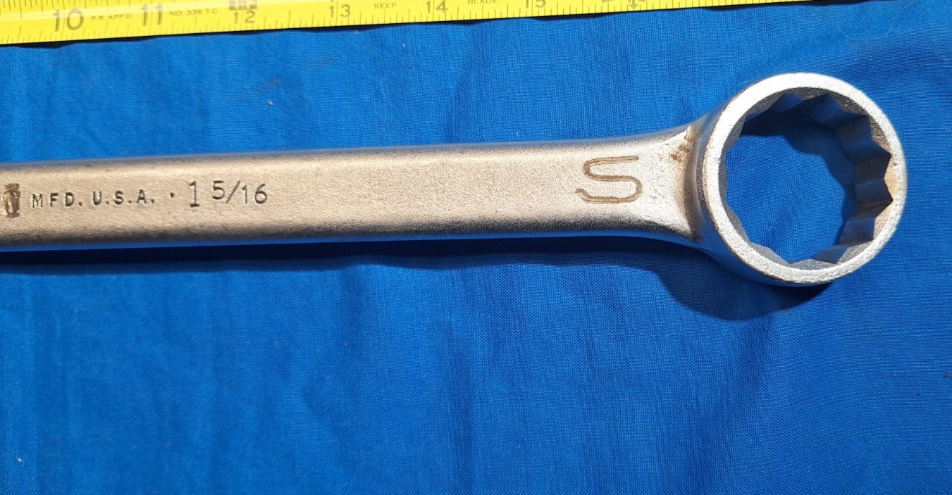 Proto 1242 18″ long 1-5/16″ 12pt combination wrench USA MADE