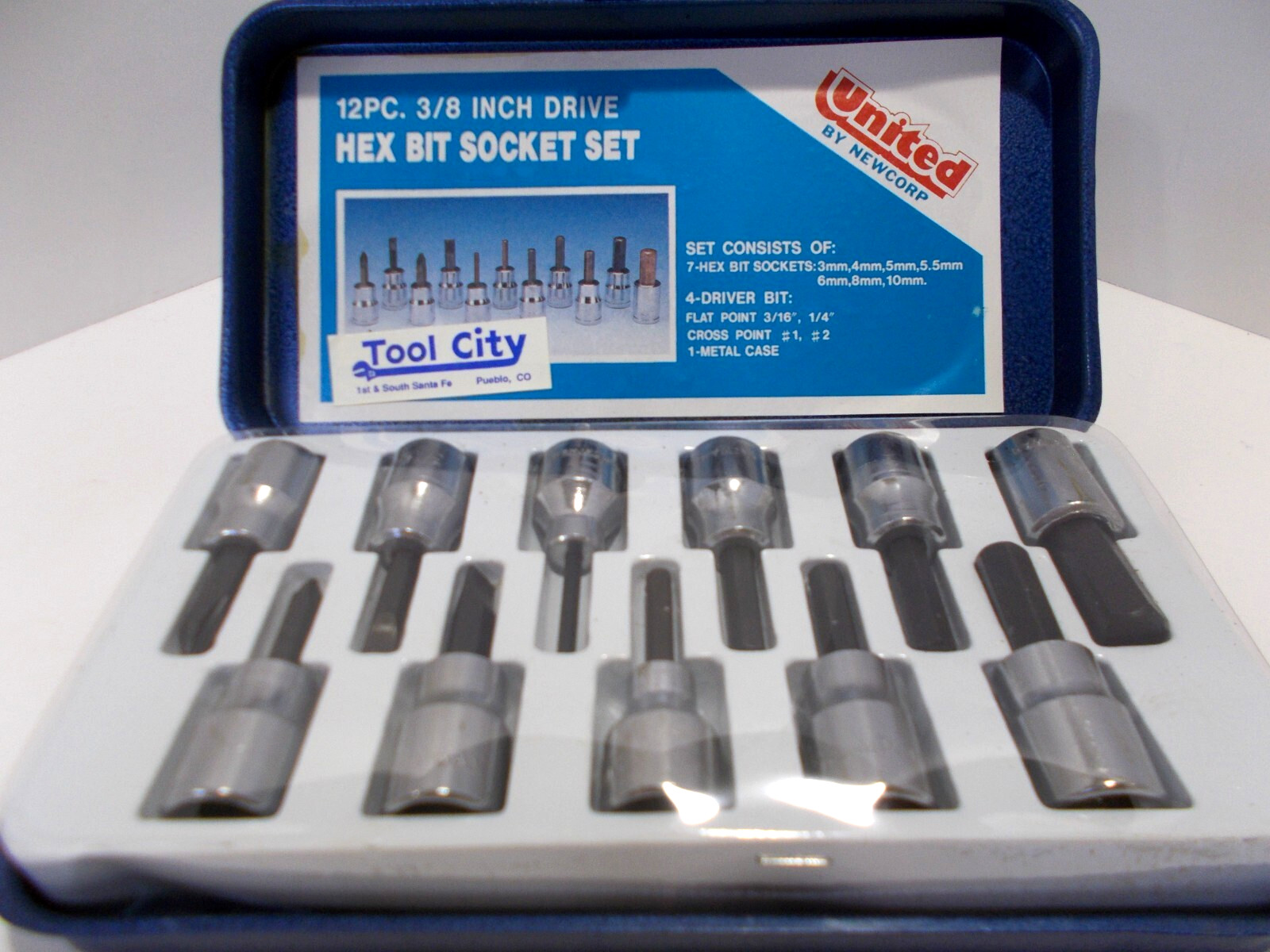 7 Hex Bit Sockets 4 Driver Bits & Case 12 Piece 3/8″ Drive – United by Newcorp
