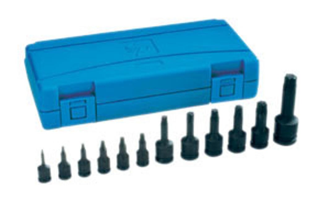Assorted Drive 12 Piece Int. Star Impact Driver Set GRY-1234T Brand New!