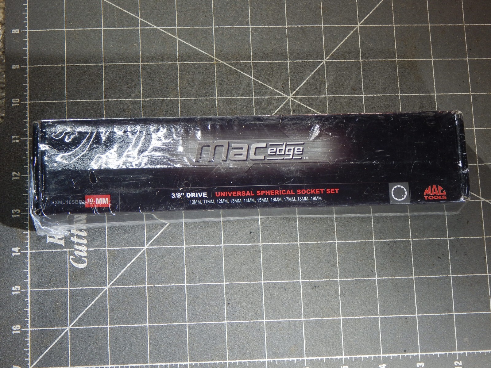 Mac 10Pc Metric 3/8 Drive Spherical Spline Swivel Universal Socket Set 10MM 19MM