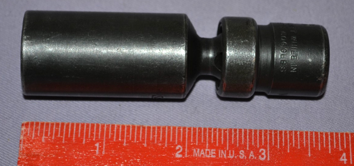 Snap-On S97098 3/8″ Drive 6-Pt 13/16″ Universal Spark Plug Impact Socket USA