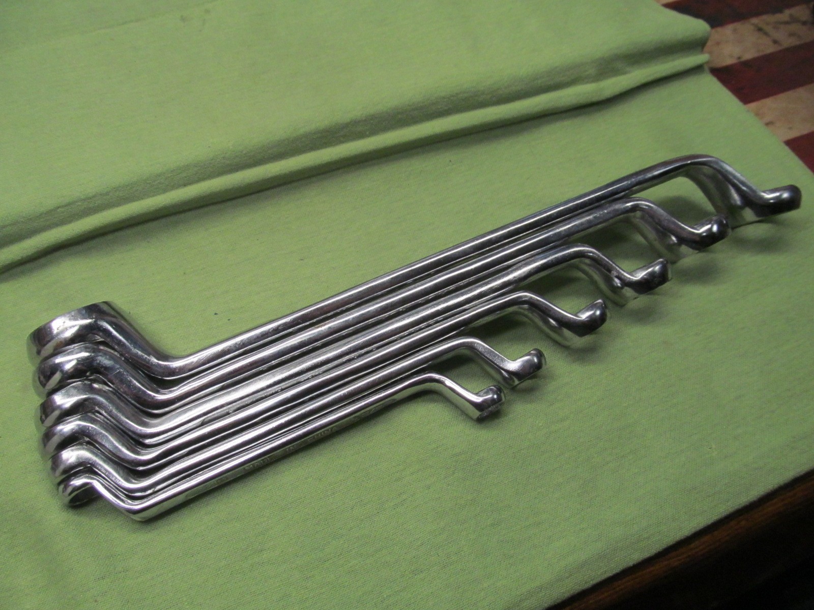 Older China Made 6pc SAE Deep Offset Box End Wrench Set – 3/8″-1″ – Fukung Brand