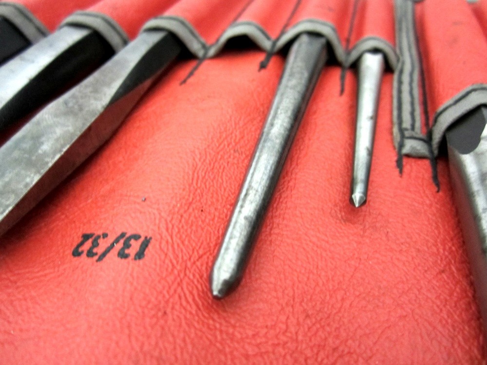 Vintage Snap-on 24pc Complete Punch & Chisel Set PPC-260AK C-260A USA