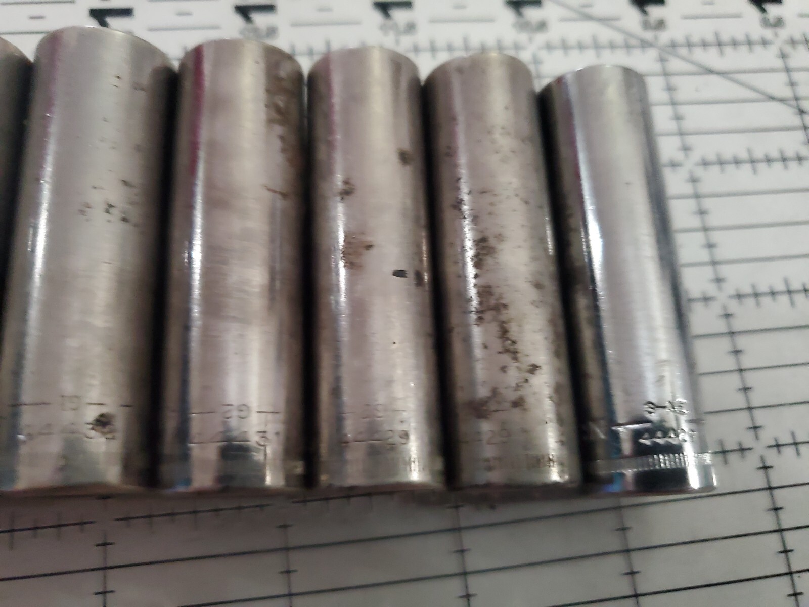 Craftsman USA 3/8″ Drive Deep Socket Set Metric 6 Point Tool MANY DUPLICATES