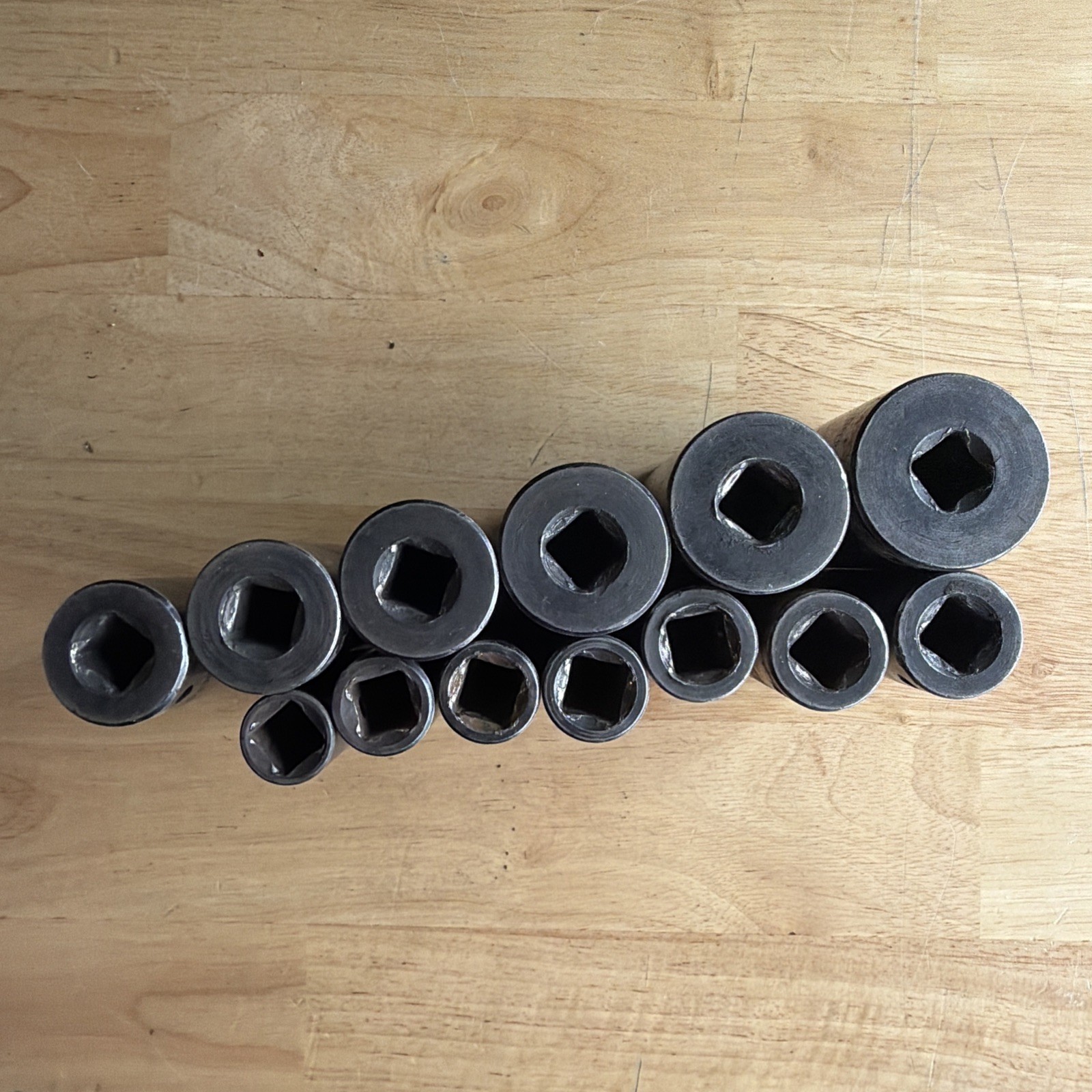 Matco Tools 13pc SAE Deep Socket Set 1/2″ Drive 6 Point 7/16″ to 1-1/4″ USA READ