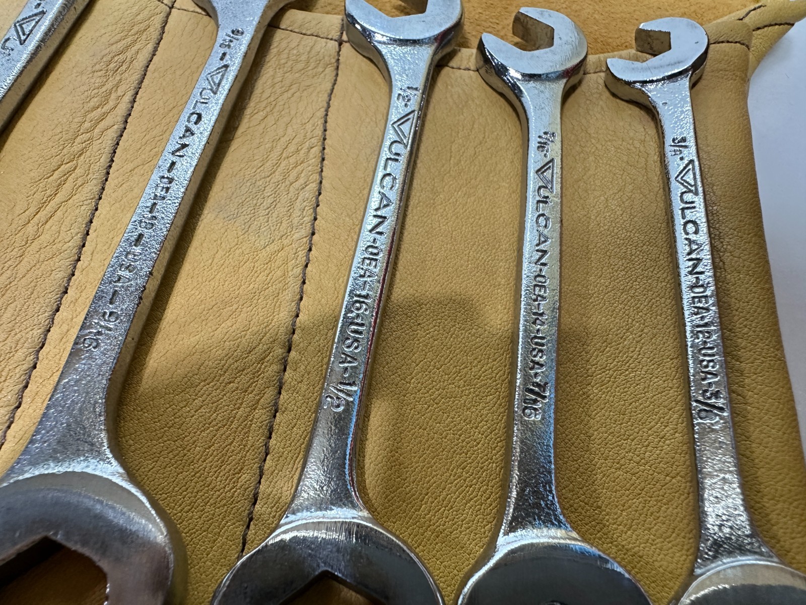 🇺🇸 VULCAN Williams 17pc USA SAE 3/8 to 1-7/16″ Open-End 4-Way Angle Wrench Set