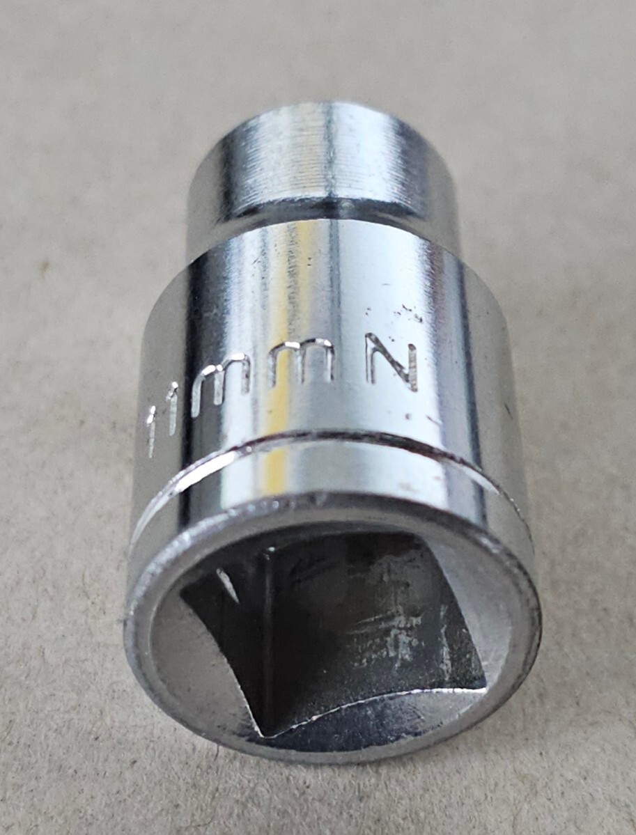 Vintage 1/2″ Inch Square Drive to 11mm Hex Socket Adapter
