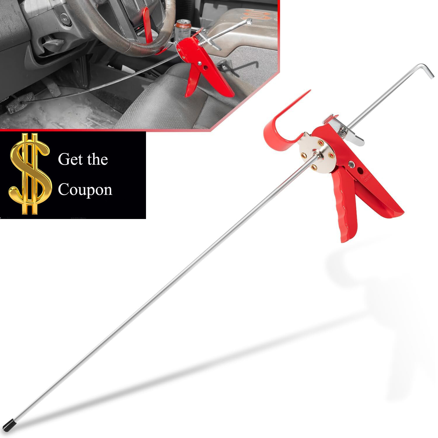 THE393 Universal Adjustable Throttle Pedal Depressor Tool Brake Pedal Depressor