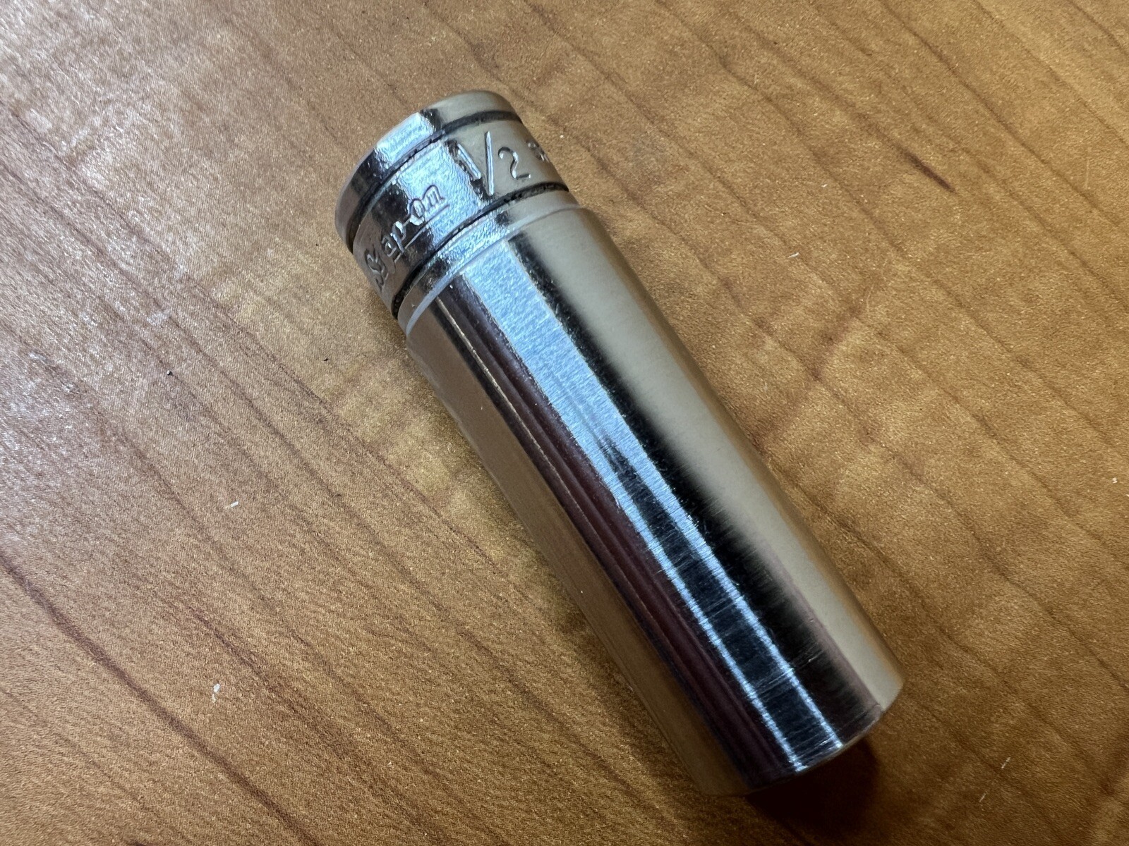 Snap-on Tools S261 – 1/2″ Drive, 13/16″ Deep 12pt SAE Chrome Socket USA