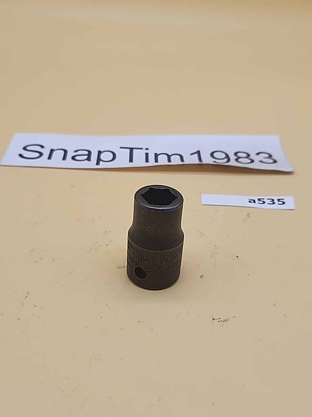 Snap-On Tools IMML120 Impact Socket 1/2″dr – 6 POINT – 12mm USA