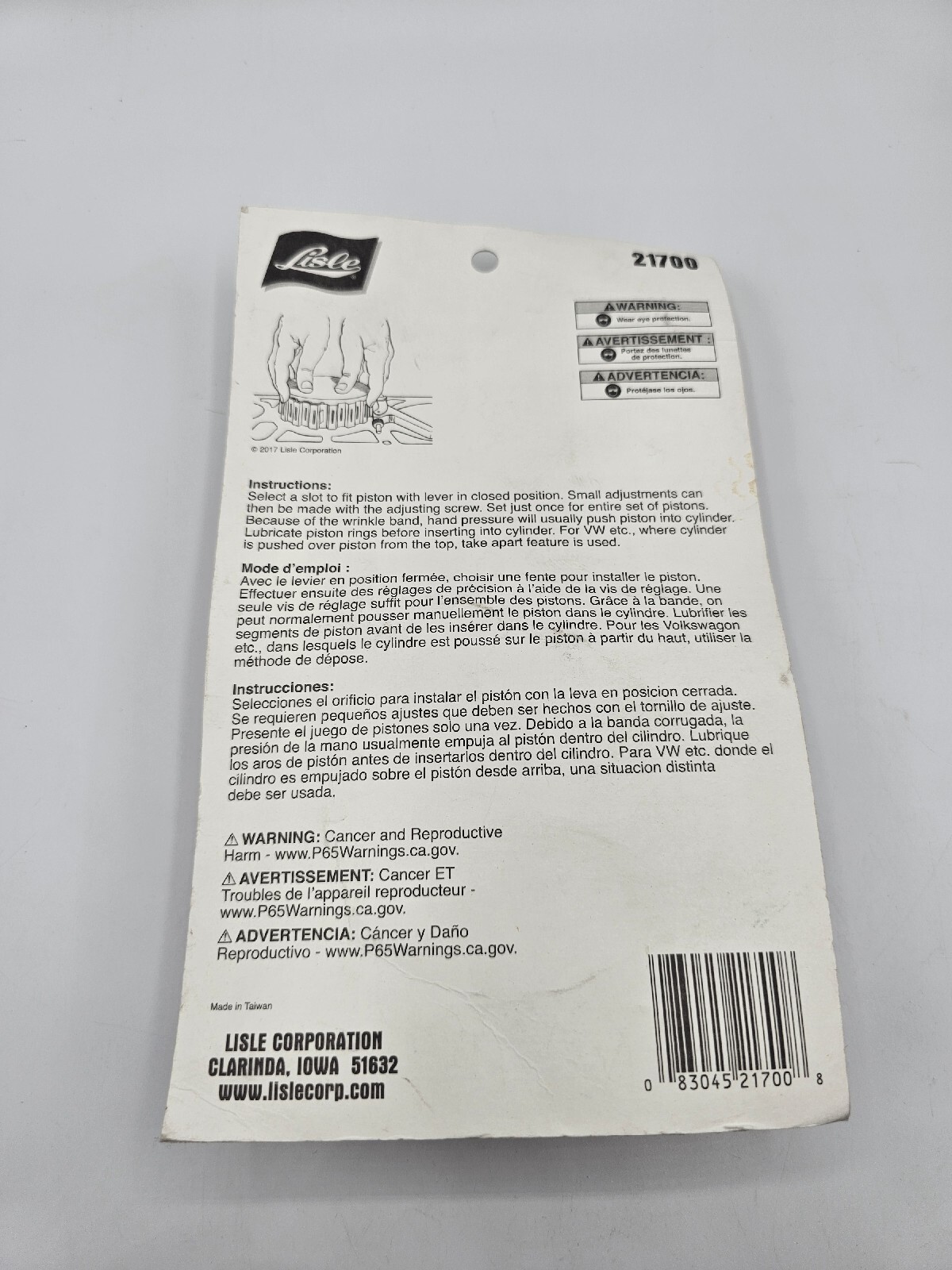 Lisle 21700 Wrinkle Band Ring Compressor For 3″ To 5″ Pistons