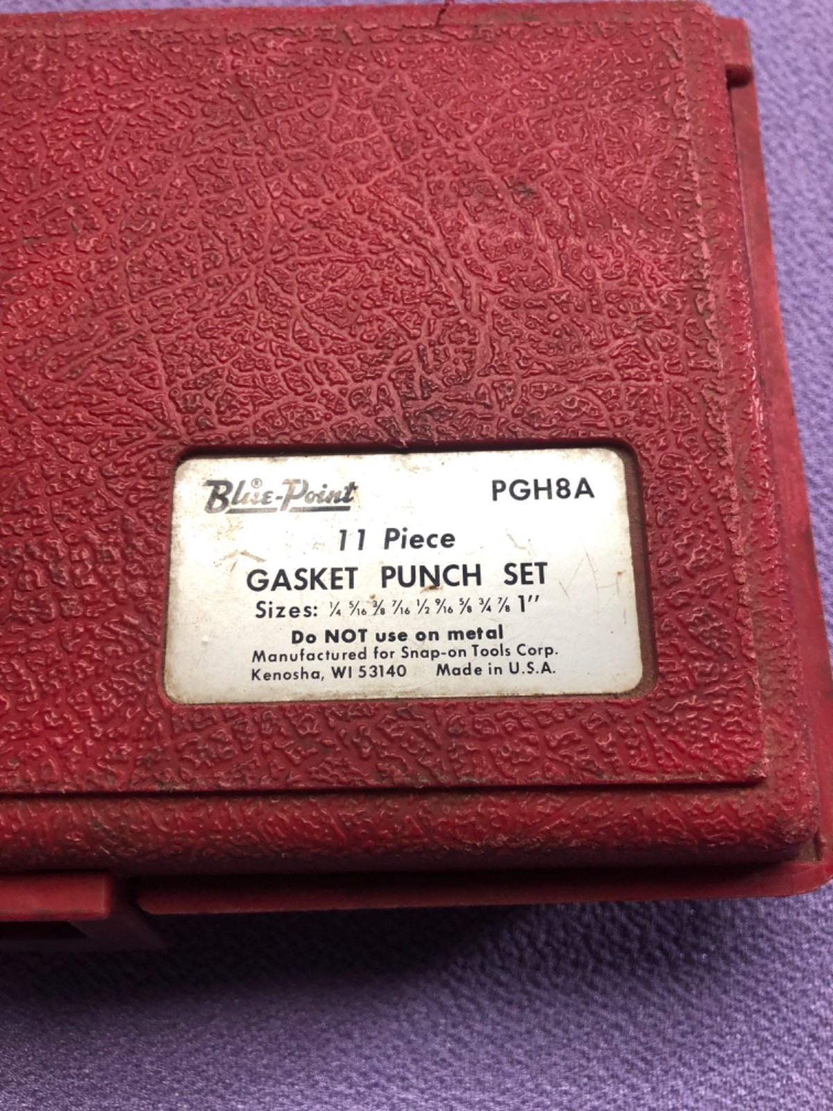 Blue-Point PGH8A 11-Piece Gasket Punch Set
