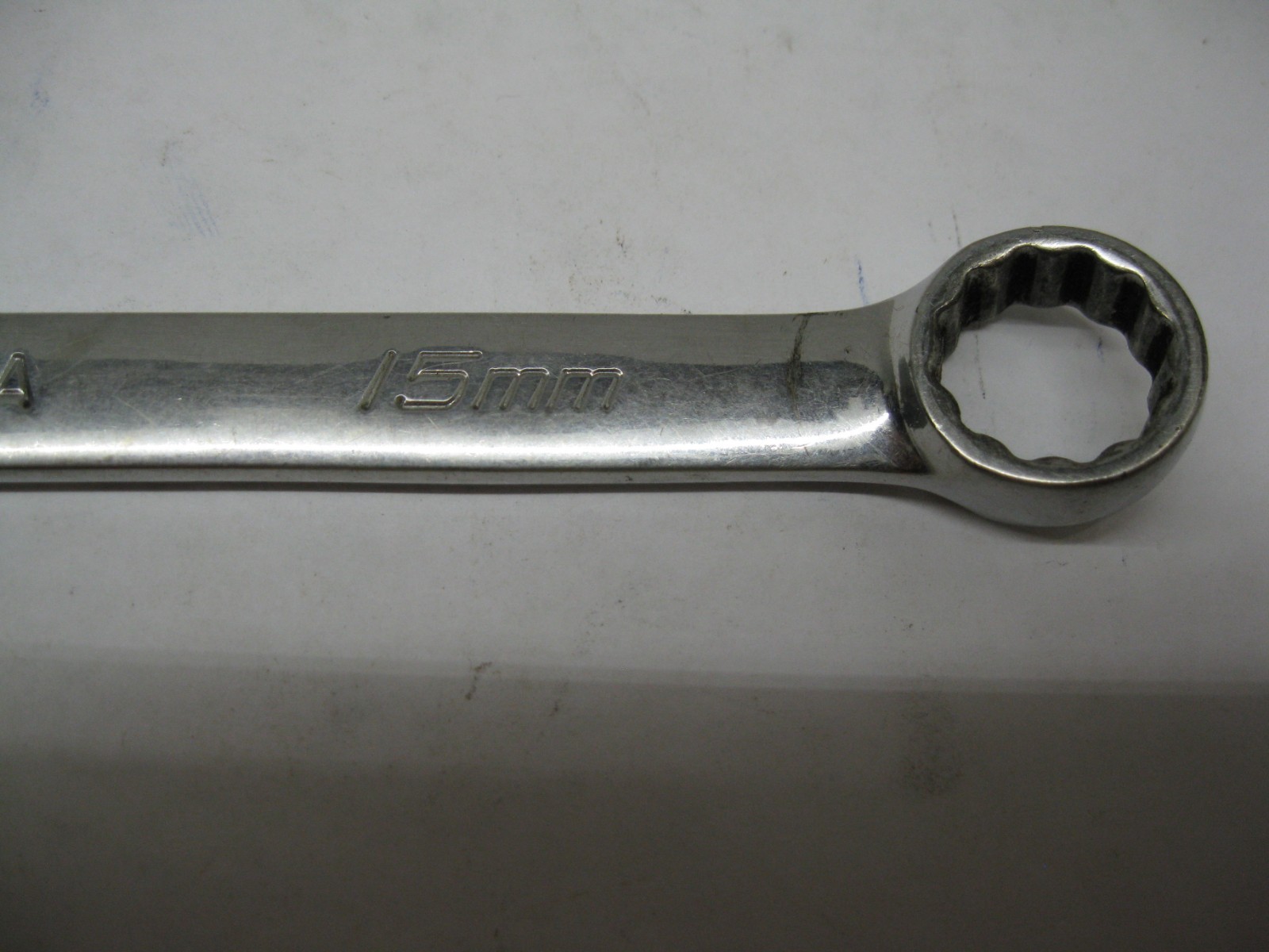Snap-on tools SOEXM15 15mm 12 Point Metric combination Wrench USA Lot#TBD12-2A