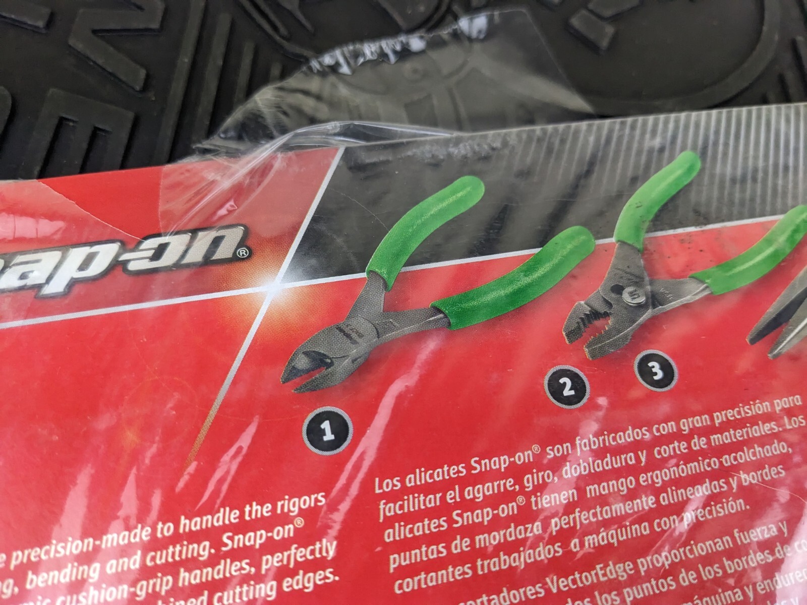 #ba856 Snap On Tray for GREEN PL305ACFG 3 Pc Plier Set 85acf, 95acf, 44acf