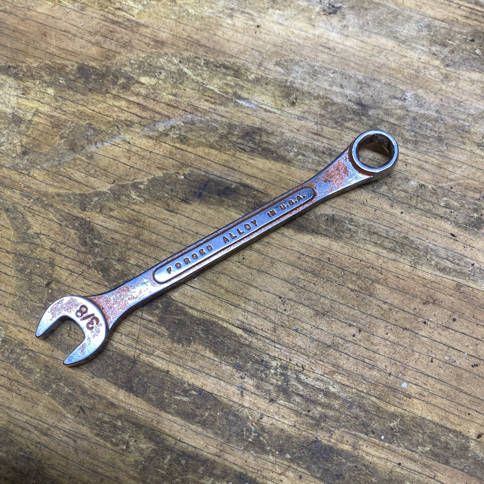 Vintage S-K Tools C-12 3/8″ 6 Point SAE Combination Wrench USA