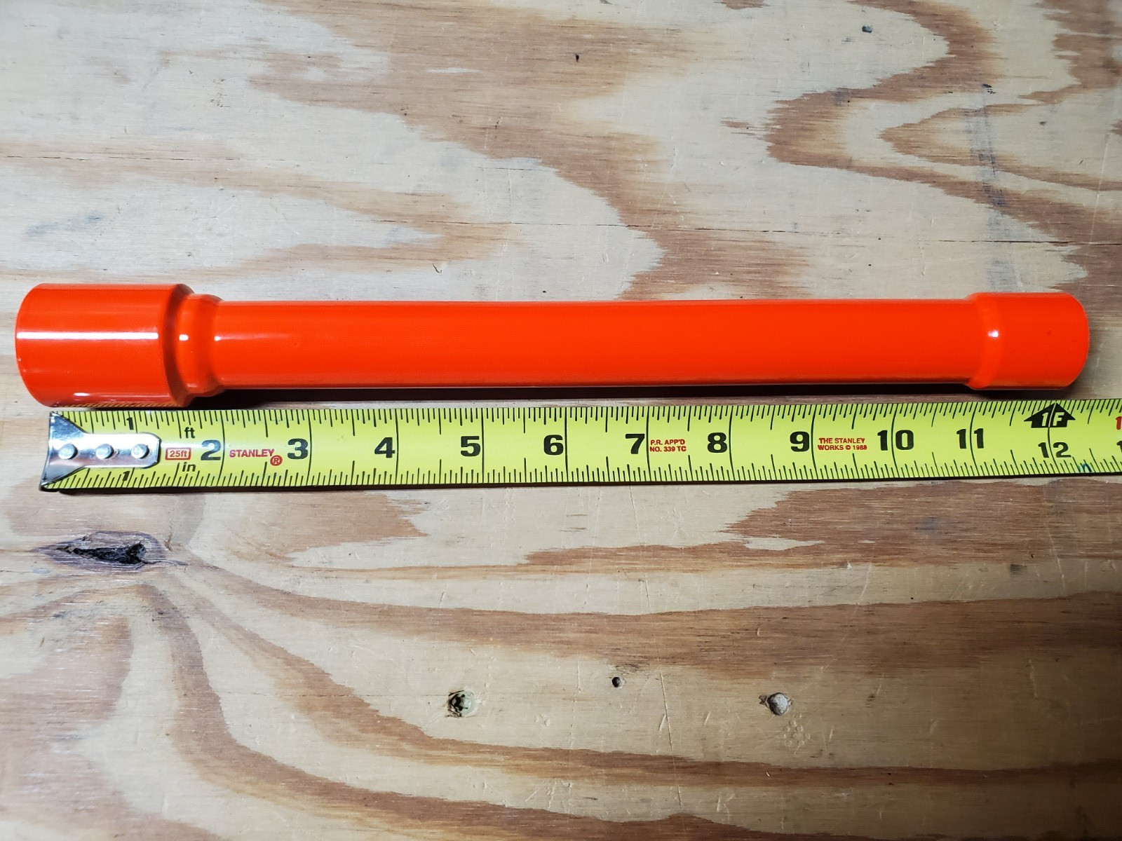 Lug Nut Pit Extension Socket 1/2 in Drive, 12 in Long, 1 Inch Hex, Steel