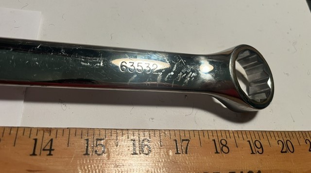 BIG K-D Chrome Combination 32MM Wrench 12pt U.S.A