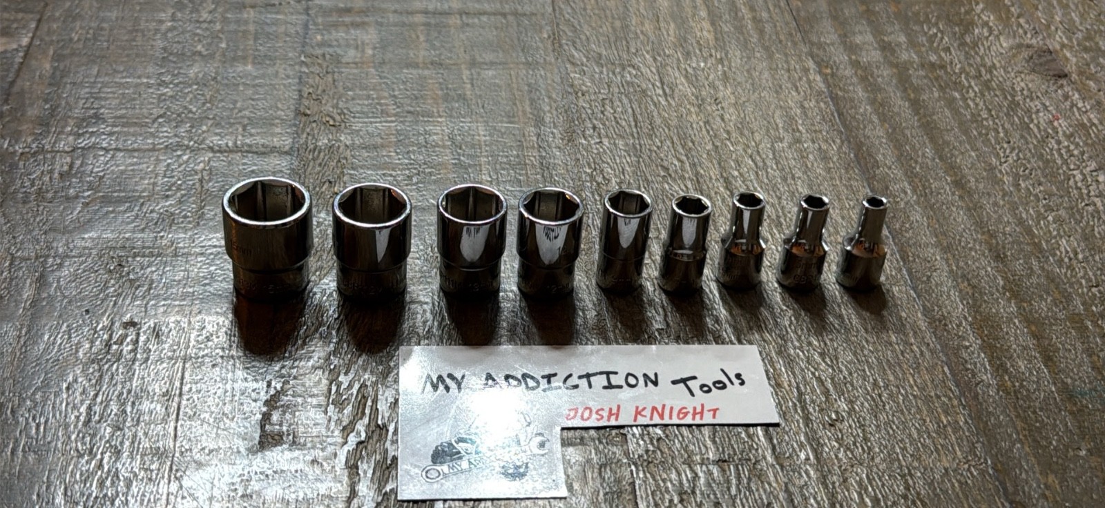 Cornwell blue power very clean 9 piece set no markings metric