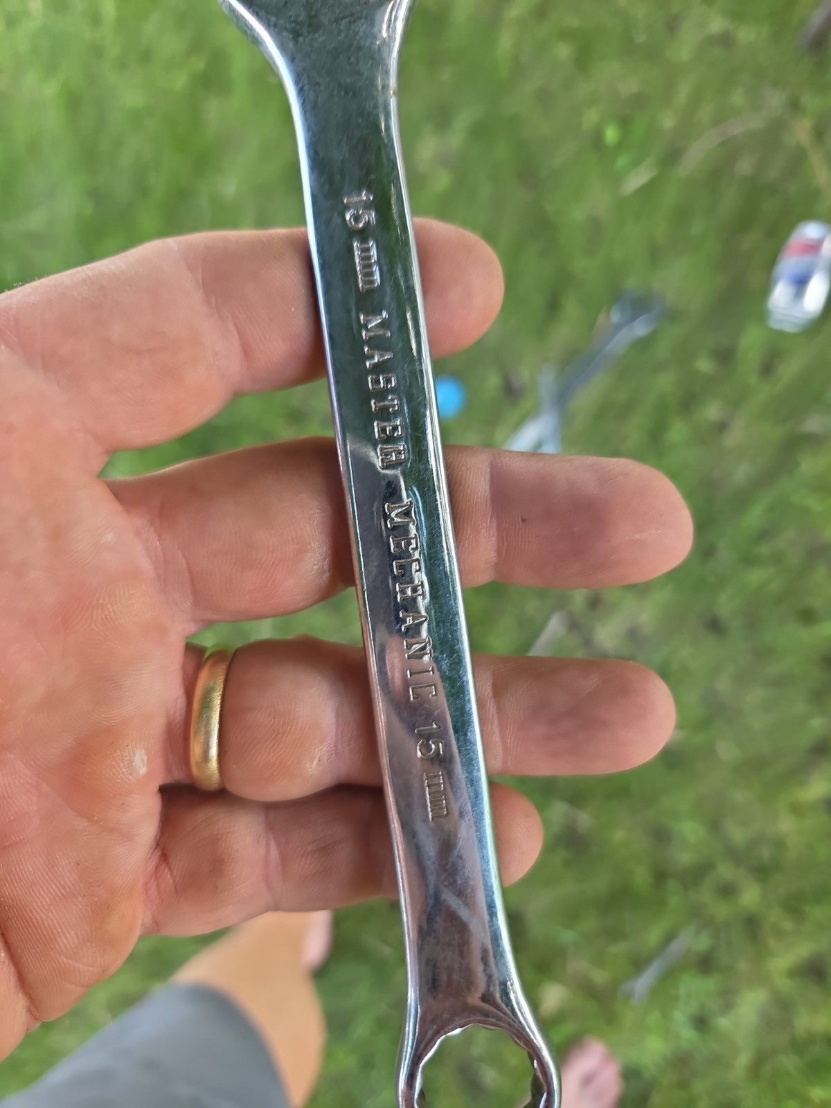 Master Mechanics 15 Mm P6115m USA Made Chrome Wrench