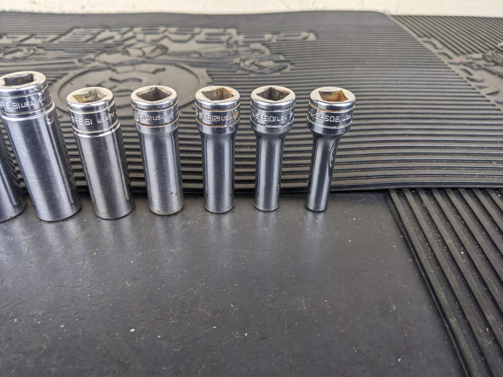 #bg229 Snap on Tools 211SFSY 3/8″ Drive Deep Chrome Socket Set Socket Set