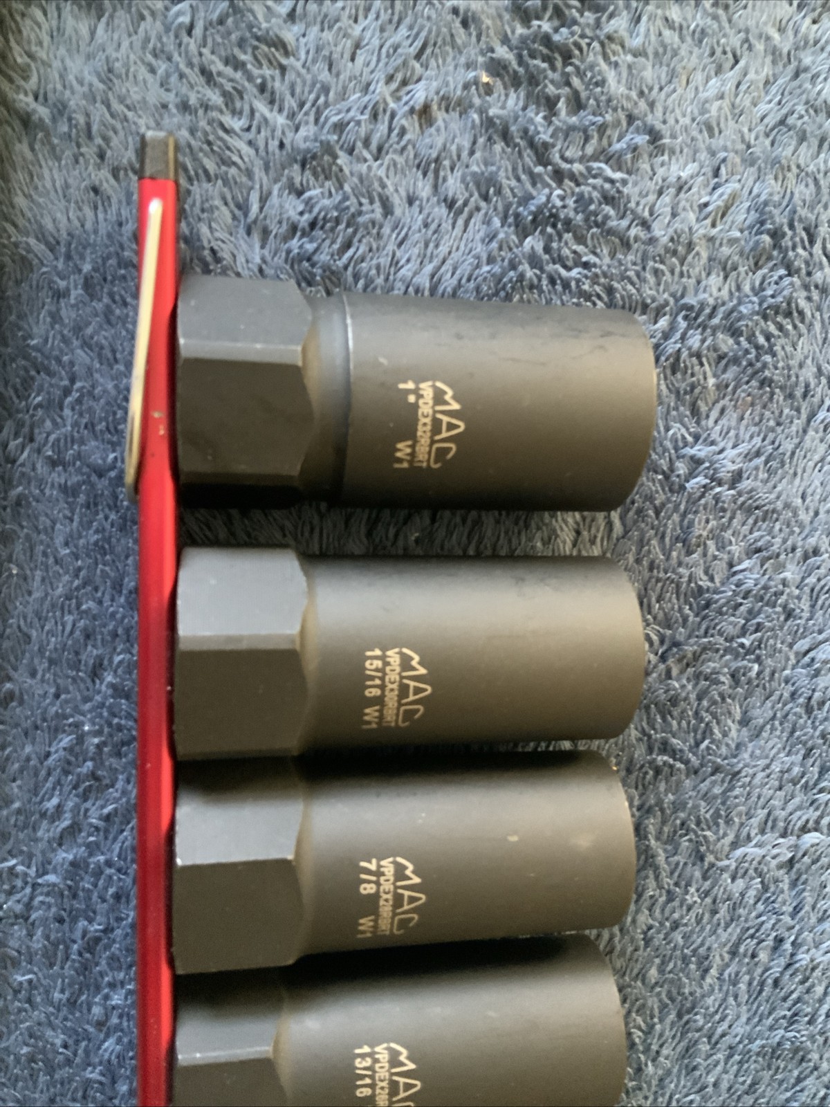 Mac Tools 5pc 1/2” Drive R.B.R.T. Sae Deep Extractor Socket Set…..see Pics…