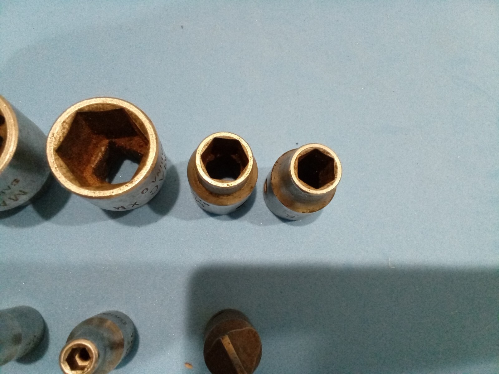 Mac & Snap On. sockets xm 18-6. 16-6. 9-6. 8-6. TM-7m. TM-4m/m. Apex HTS 3qq