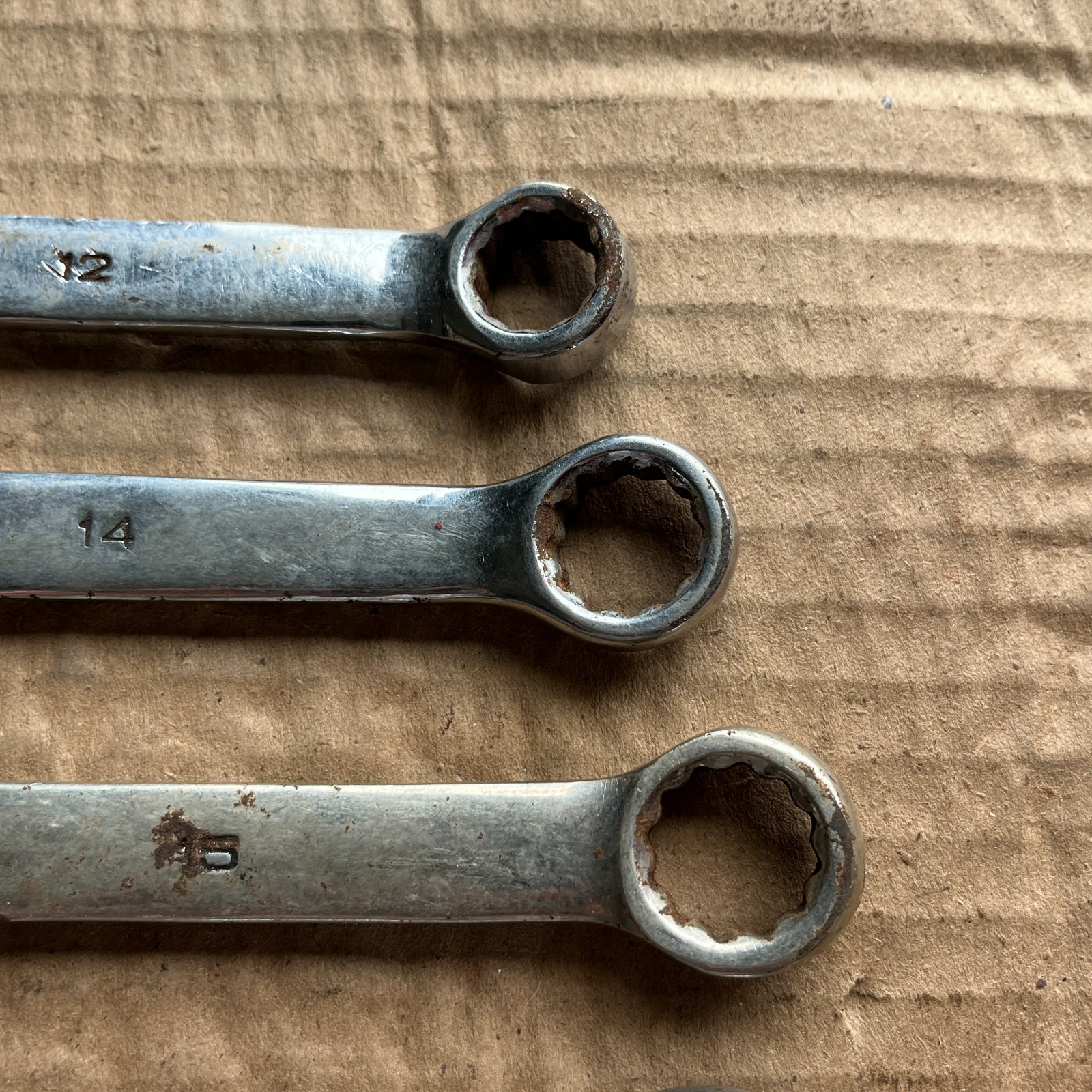MIT Combination Wrench 6 pc Set 12mm-21mm Metric Tool Set 12 pt
