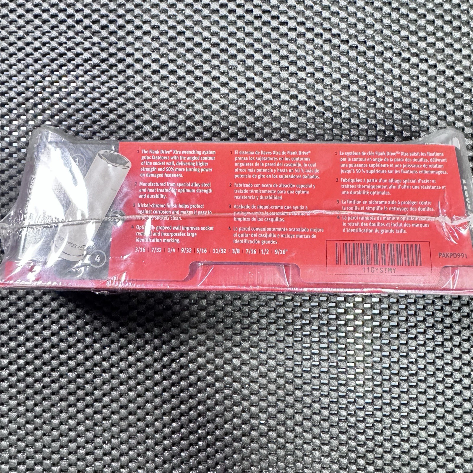 New Snap-on™ 1/4″ drive 3/16″ – 9/16″ 10-pc 6pt Deep Socket Set 110YSTMY