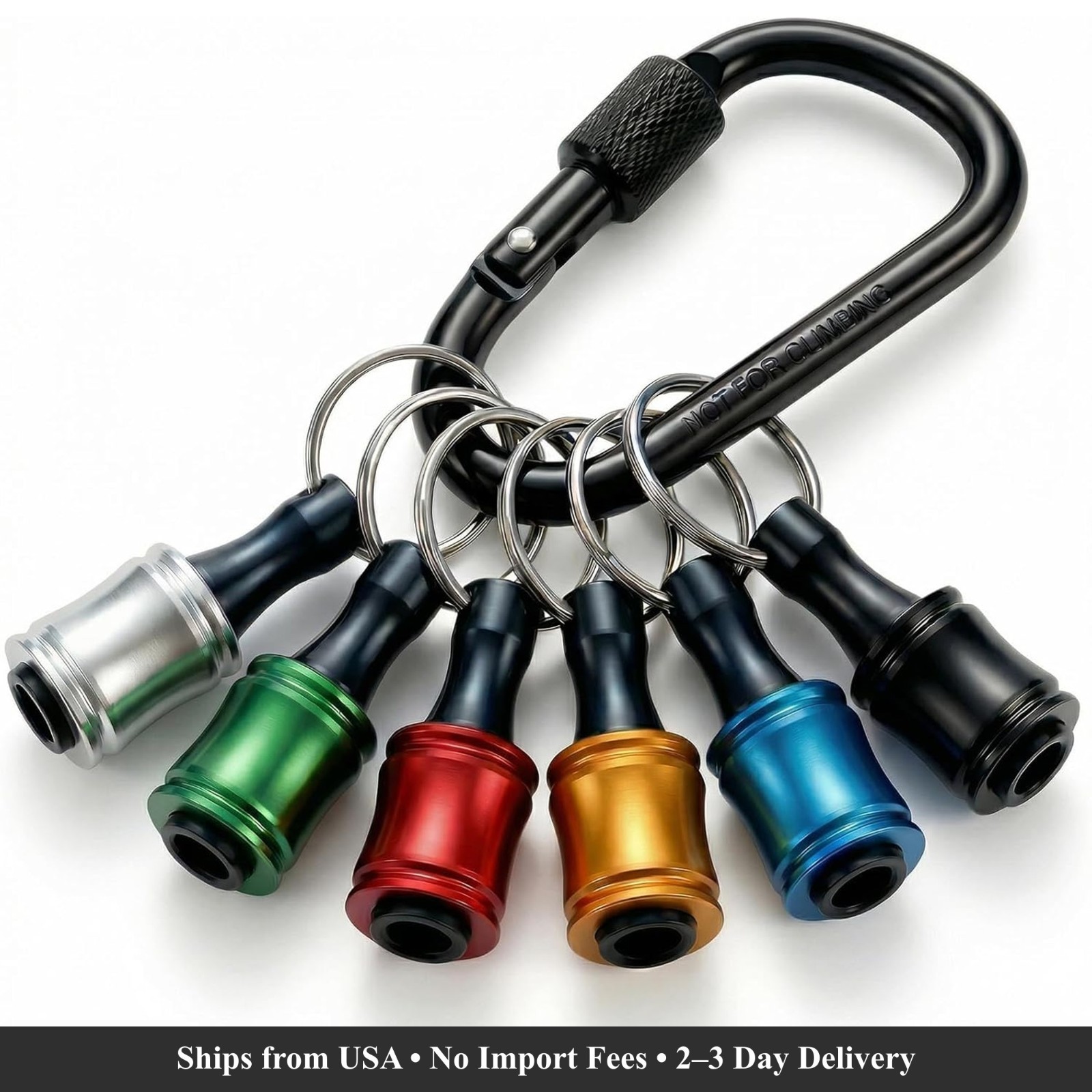 Bit Holder Keychain 6-44PCS Quick Release Hex Shank Socket Set Drill Tool