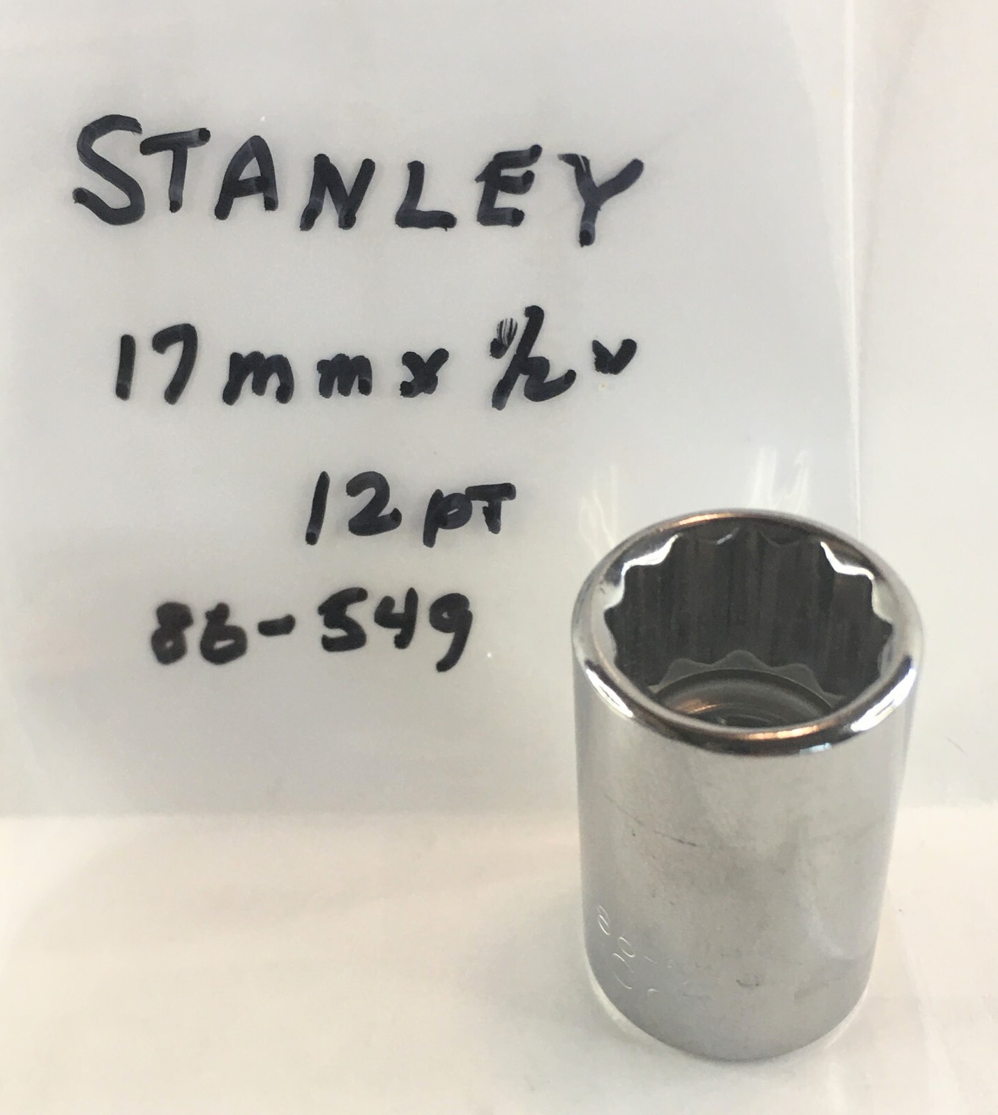 Stanley 17 mm x 1/2″ Dr Socket 86-549 – 12 Point Free USA Shipping