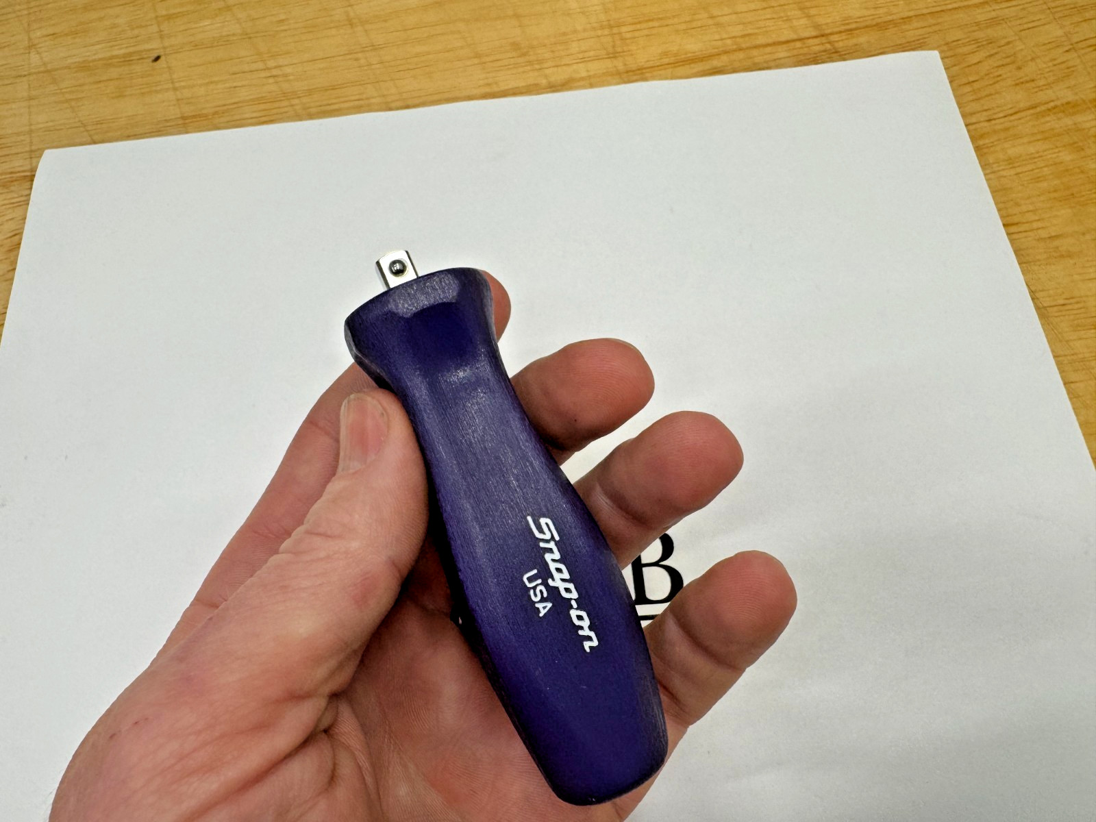 Snap-on Tools USA NEW RARE DARK PURPLE 1/4 Drive Hard Grip Stubby Driver TM40BDP