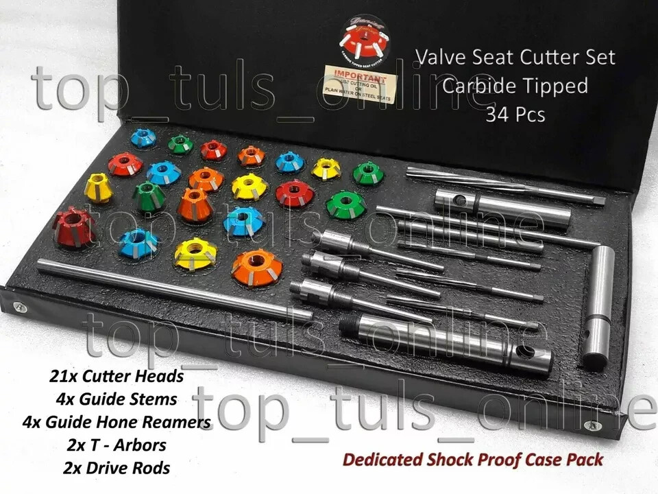 KTM,HONDA,KAWASAKI,SUZUKI JAPAN BIKES VALVE RE SEATING TOOL KIT CARBIDE HEADS