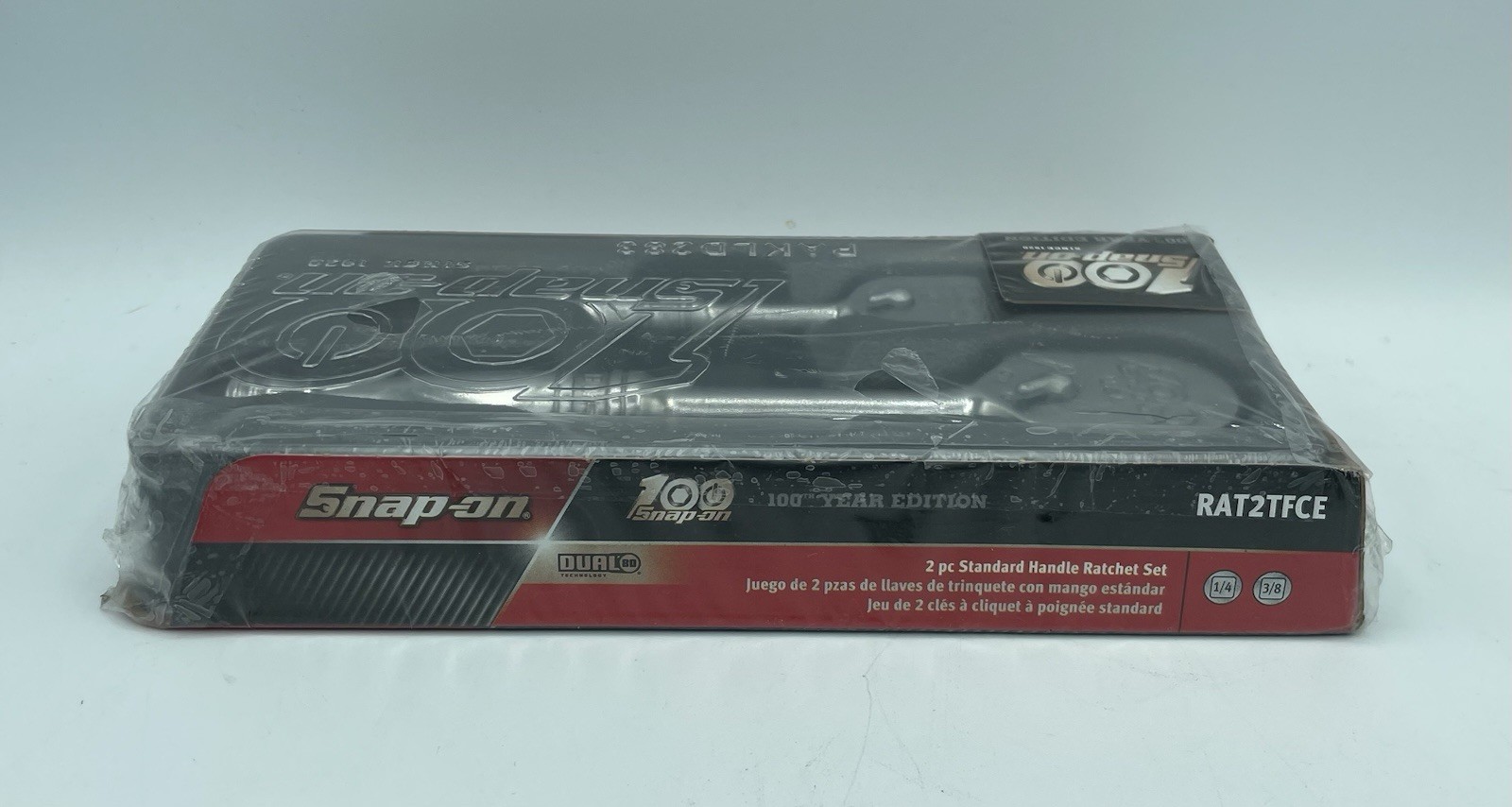 Snap-On Tools 100th Year Edition 2-Piece 1/4″ & 3/8″ Drive Chrome Ratchet Set