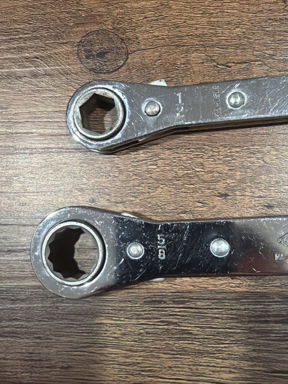 SK Tools 2pc SAE 1/2” to 9/16” Ratcheting Box End Wrench & 5/8” to 3/4” 6 & 12pt