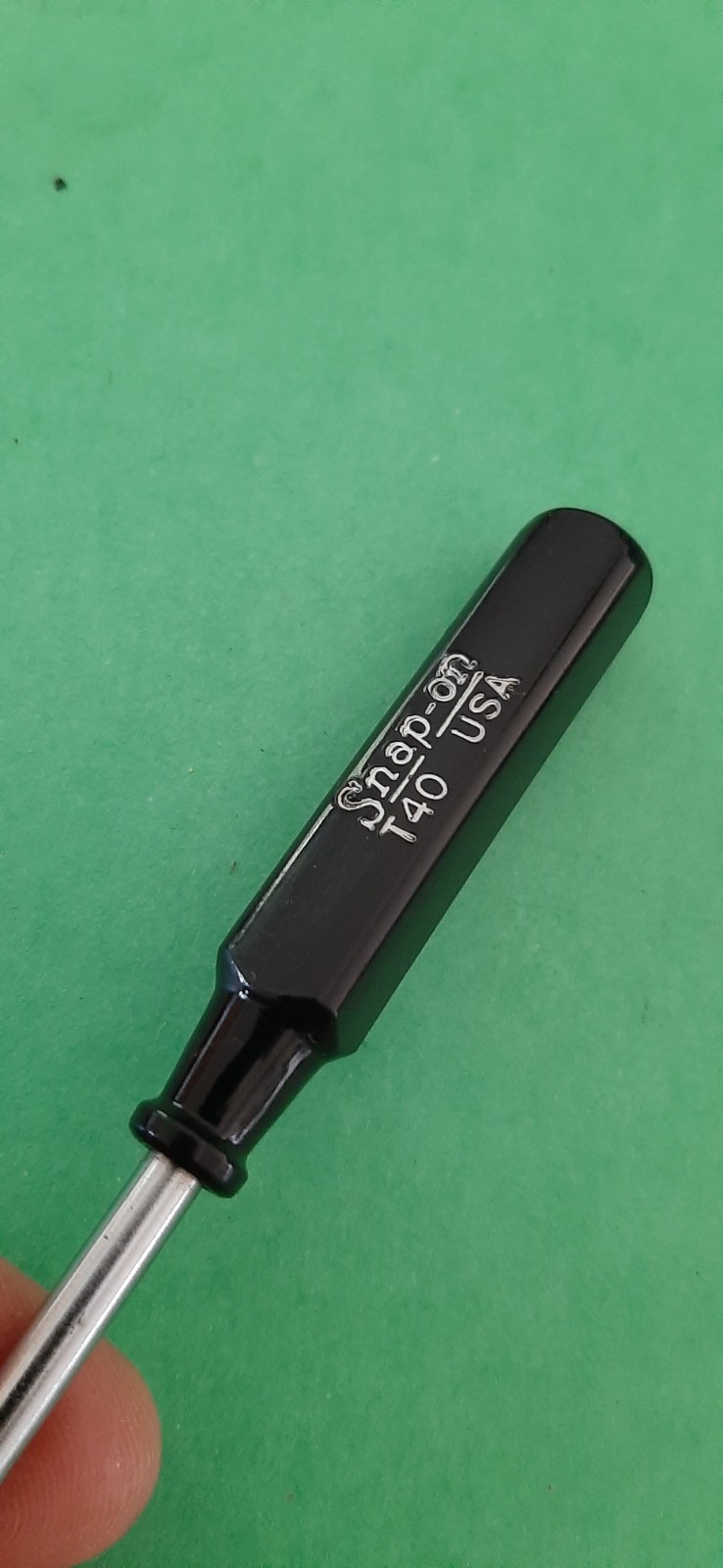 Snap-on 1/8″ Drive Black Hard Handle Spinner Driver Socket Set 1605-T T40 T-40
