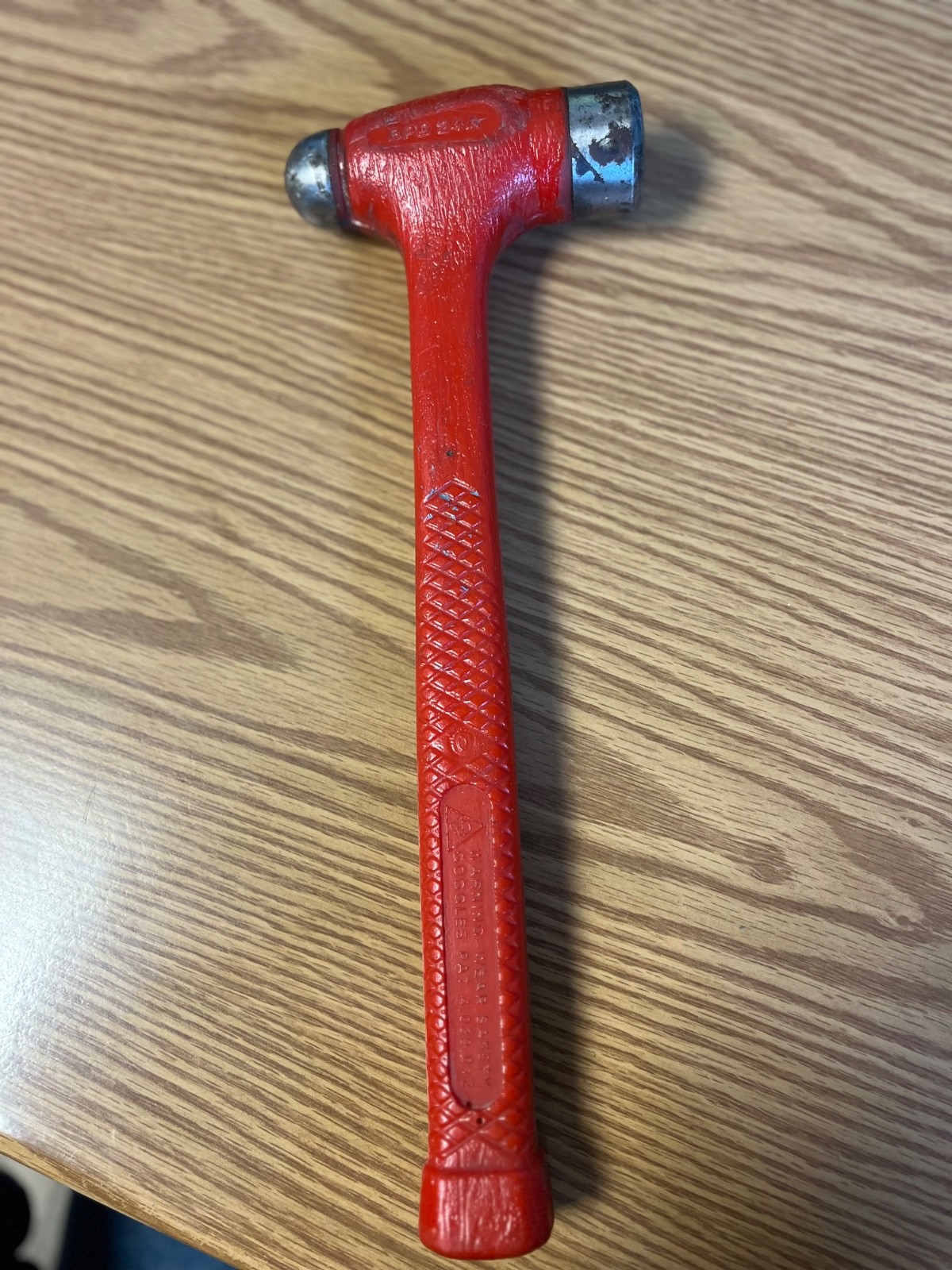 BLUE POINT – BDP24A – DEAD BLOW BALL PEEN HAMMER – RED HANDLE – LOC#235
