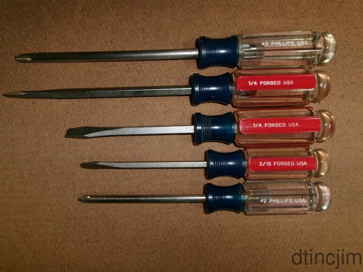 Craftsman 5 Piece Flat Blade and Phillips Screwdriver Set