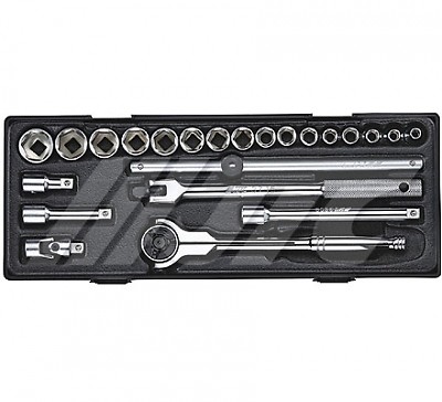 JTC 3/8″ DR. 23 PCS SOCKET SET 6~22 MM, JTC TOOLS # K3233