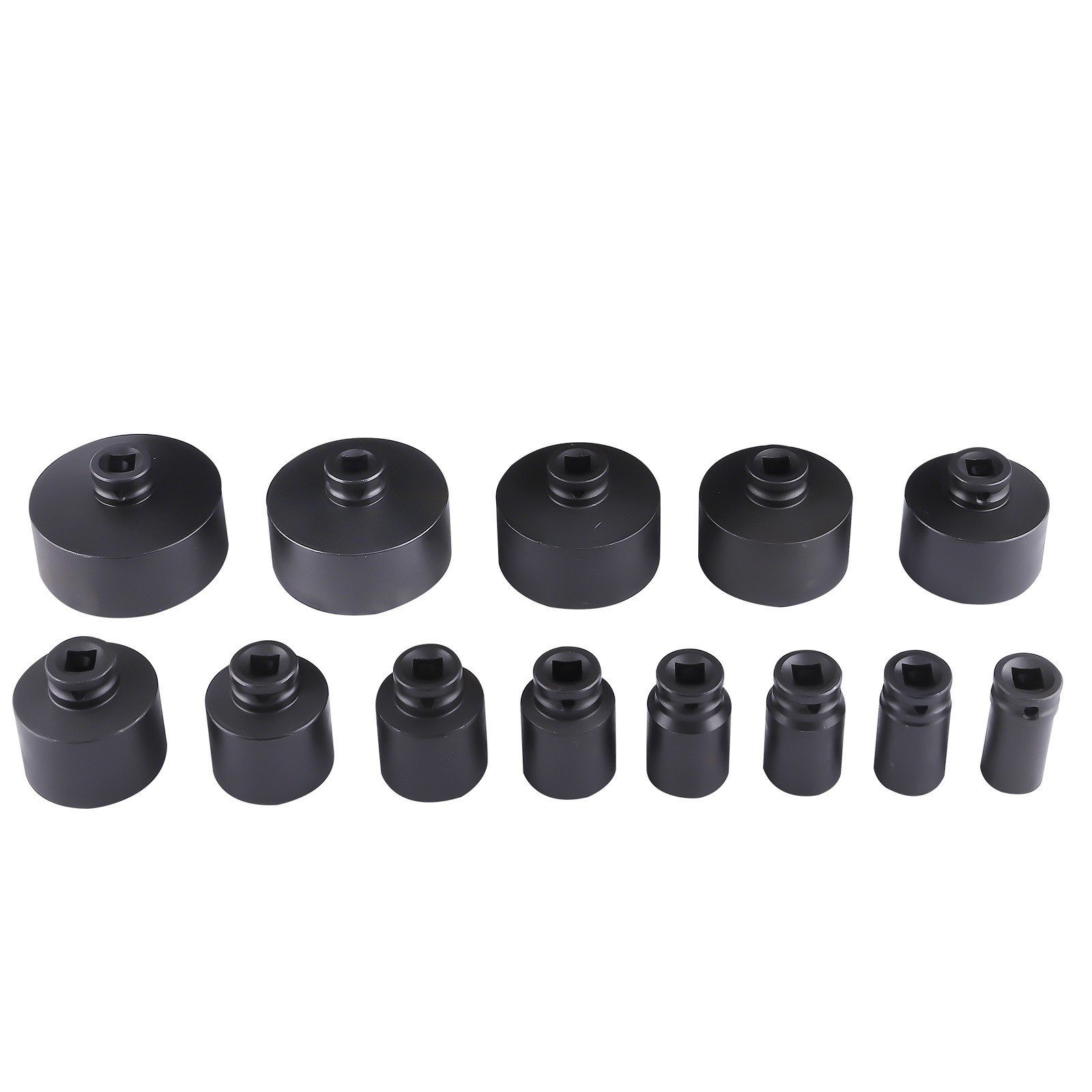 1/2IN DRIVE GROOVED LOCK NUTS SOCKET SET 18-80MM 13PCS 60MM LONG