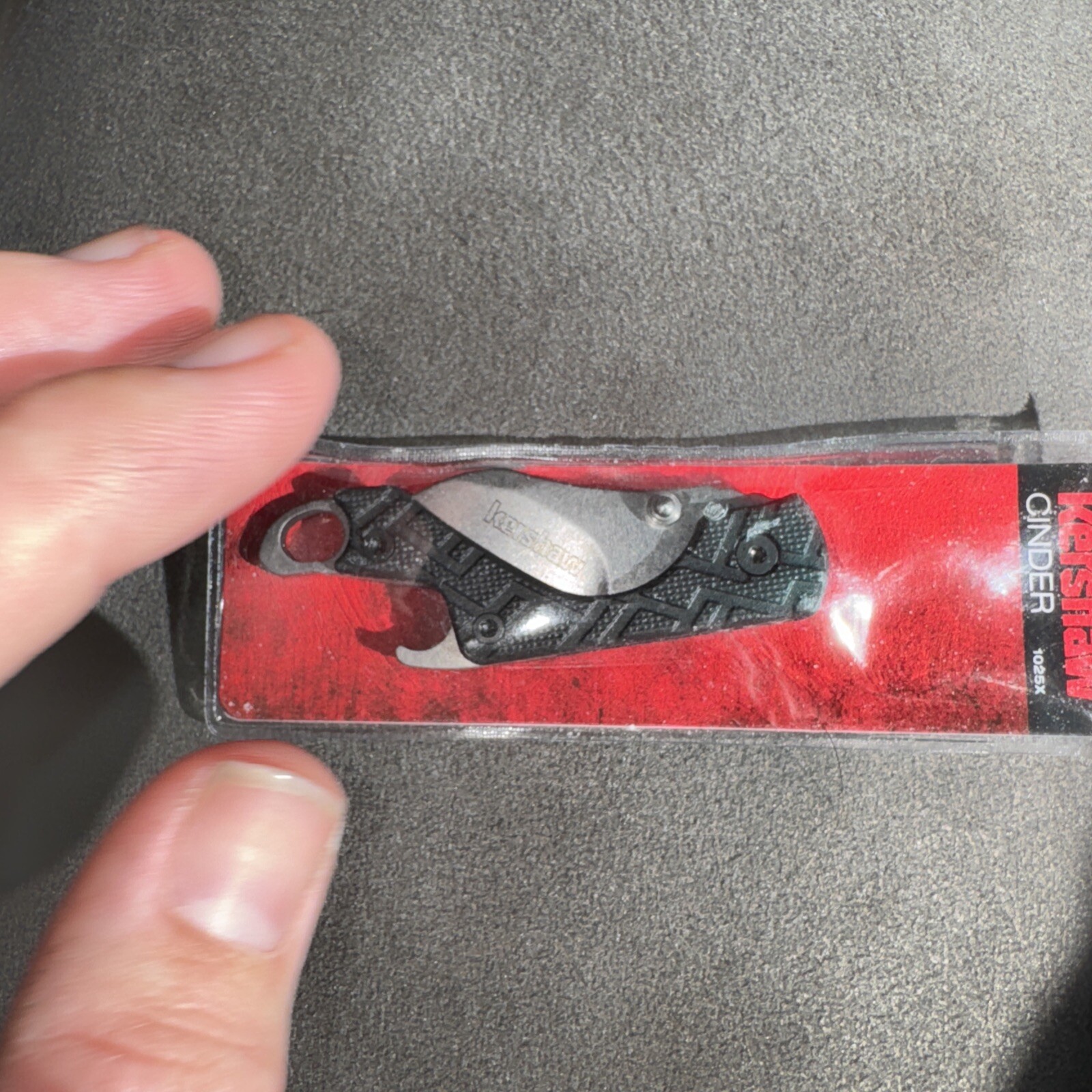 Kershaw Cinder Mini Pocket Knife w/Thumb Stud, Liner Lock & Bottle Opener #1025X