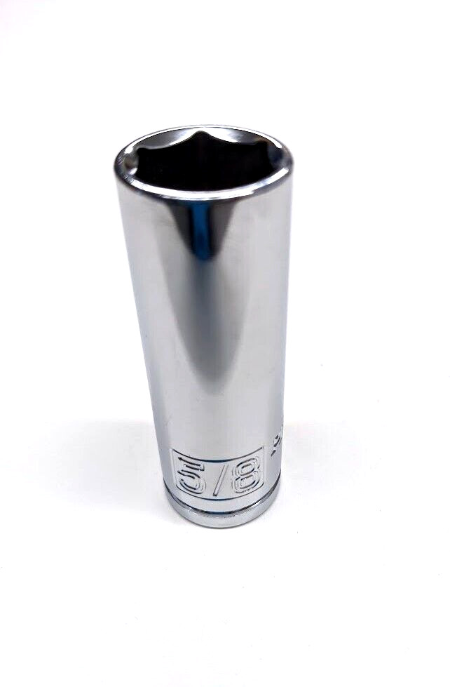 Pittsburgh 5/8 Inch 6 Point 3/8 Inch Drive Standard SAE Deep Socket (No Part #)