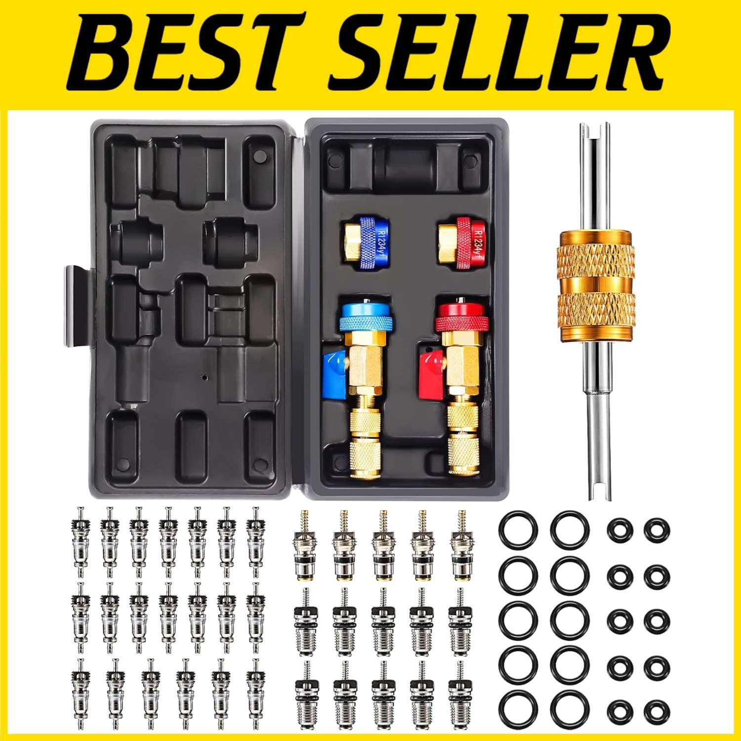 Valve Core Tool Set for Car A/C R12 R134a R1234YF^