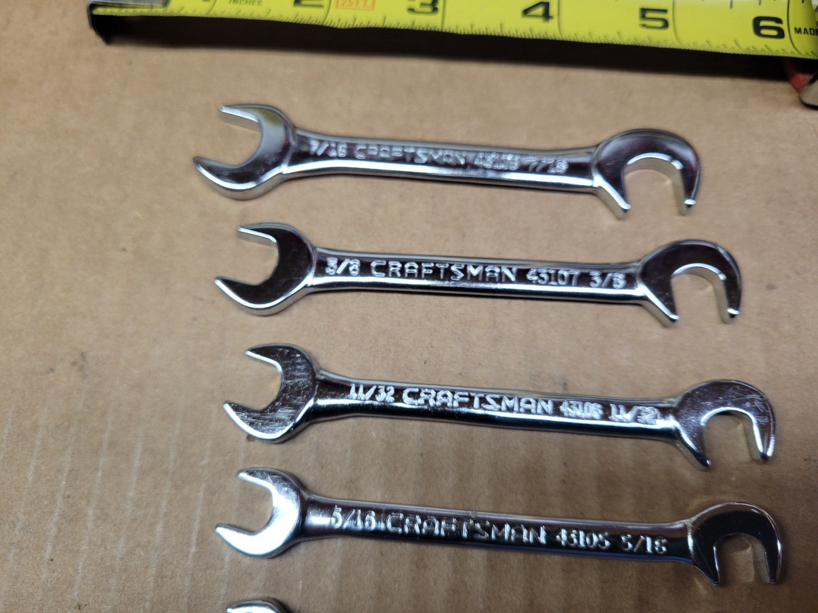 Craftsman USA 8-Piece Open End Ignition Wrench Set with Pouch No 4306