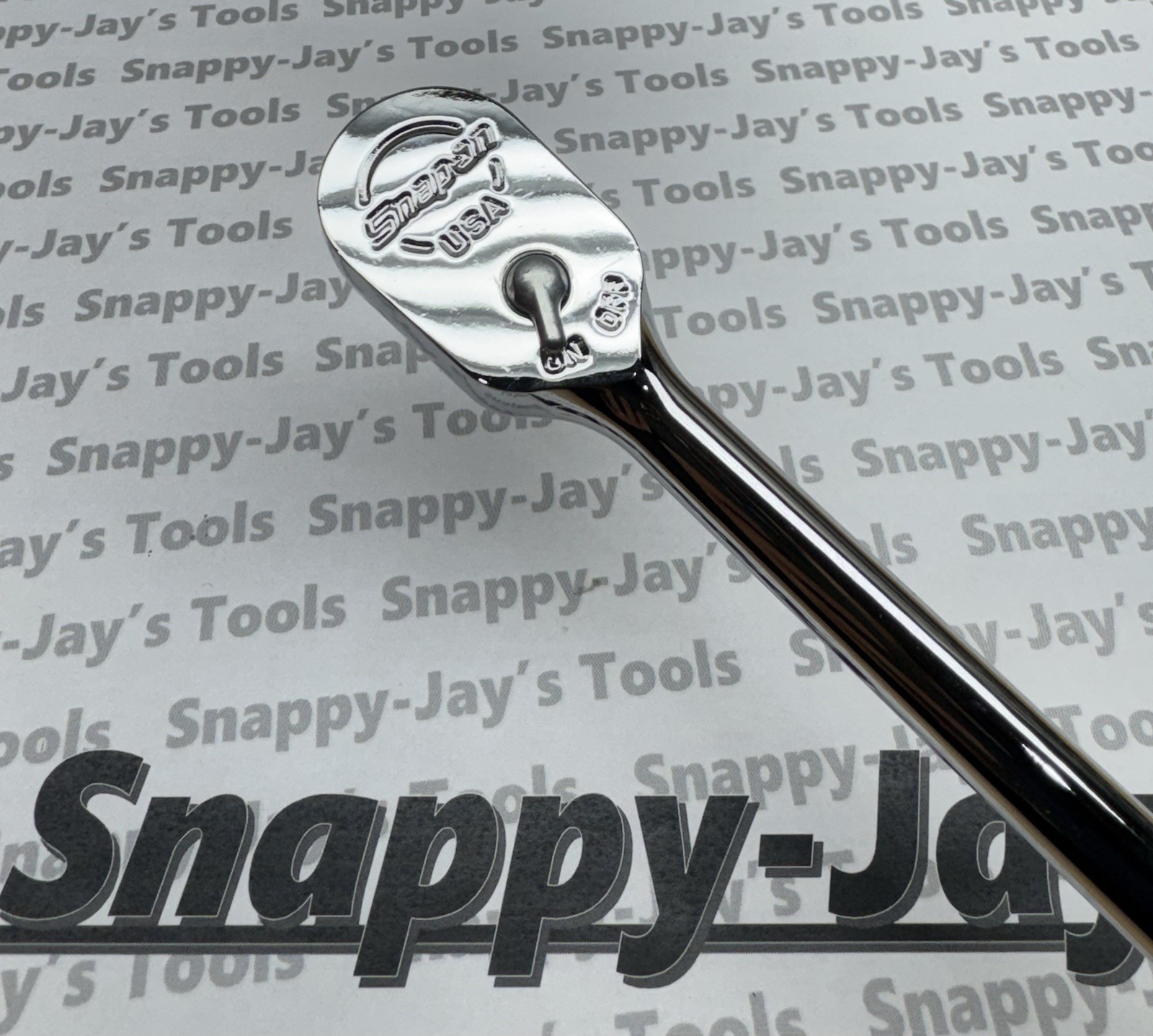Snap-on Tools USA NEW 3/8″ Drive DARK TITANIUM Soft Grip LONG Ratchet FHL80DT